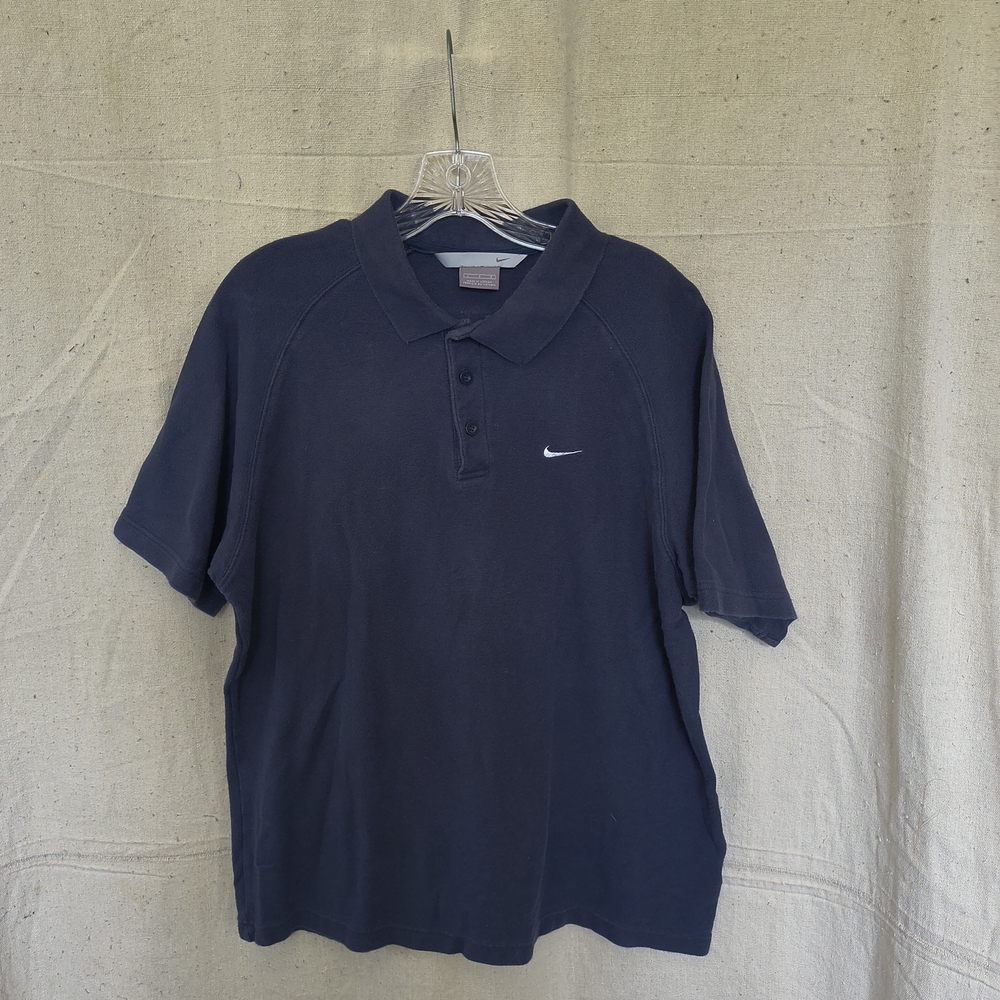 Nike Men's Size Large Dark Blue Classic Polo Shirt